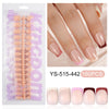 Five-color square patch manicure 150 pieces