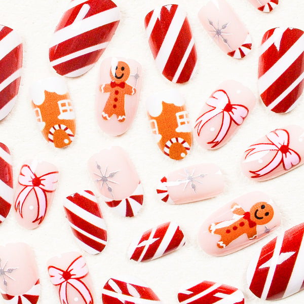 24pcs-set-press-on-nails M31