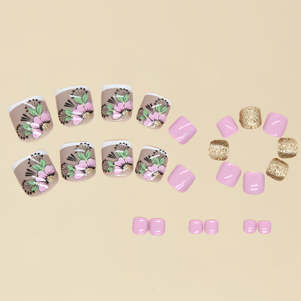 Pedicure fake nail Y052