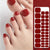 Rayures d'ongles en gel pédicure FF023