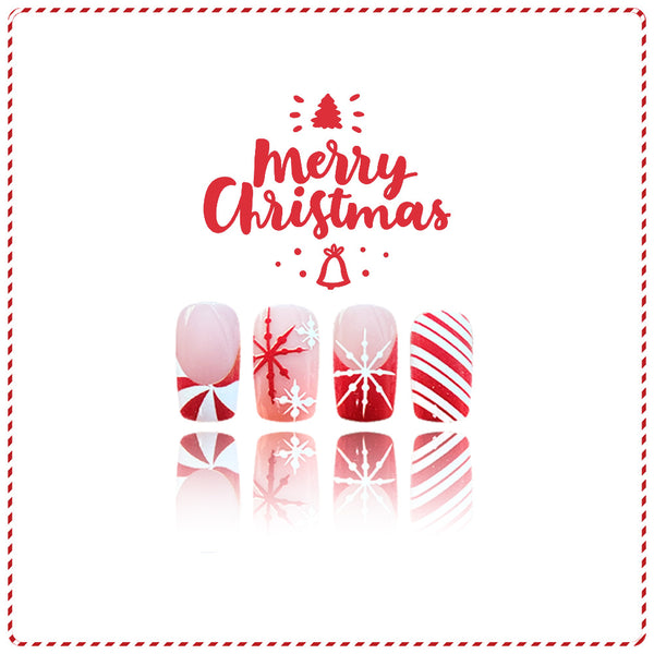 24pcs/Set Press On Nails JB976