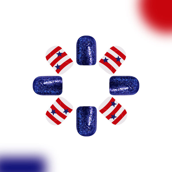 Manicure on Independence Day