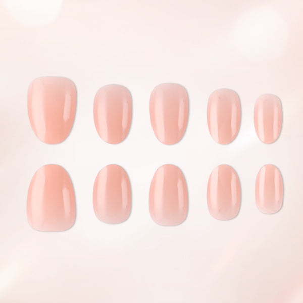32 pieces of shiny light peach powder
