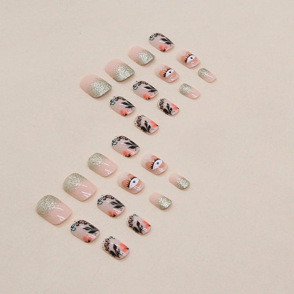 24pcs-set-press-on-nails W727