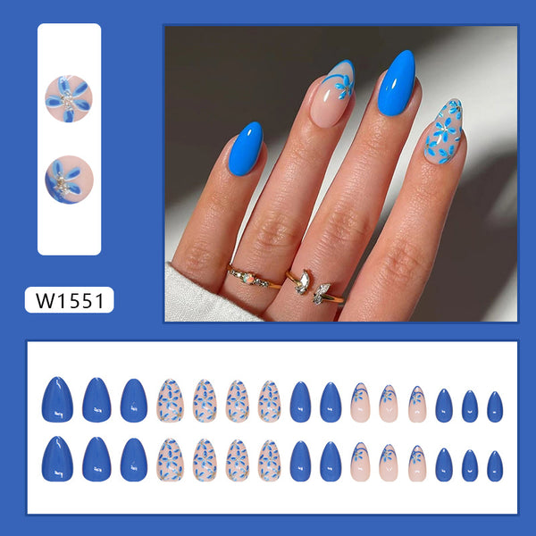 30 pcs Blue flowers