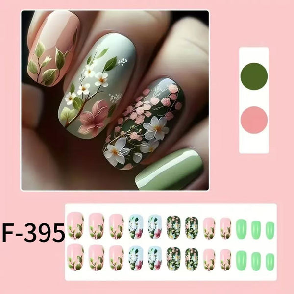 Oil painting spring nail