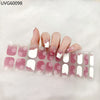 UV gel nail sticker semi-cured