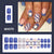 Santa blue glitter