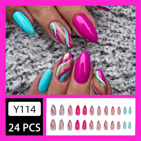 24pcs/Set Press On Nails