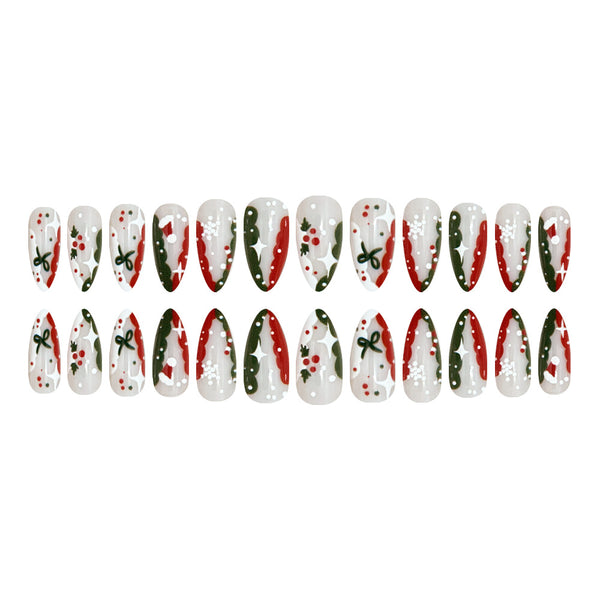 24pcs/Set Press On Nails JB991