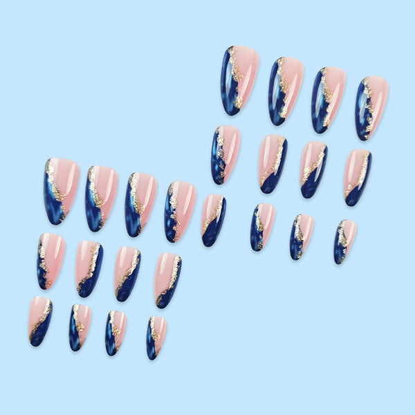 12 Sizes-24 Pcs Press On Nails DY1650-B7