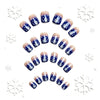 24 pieces of glossy snowflakes