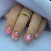 Pink and White French