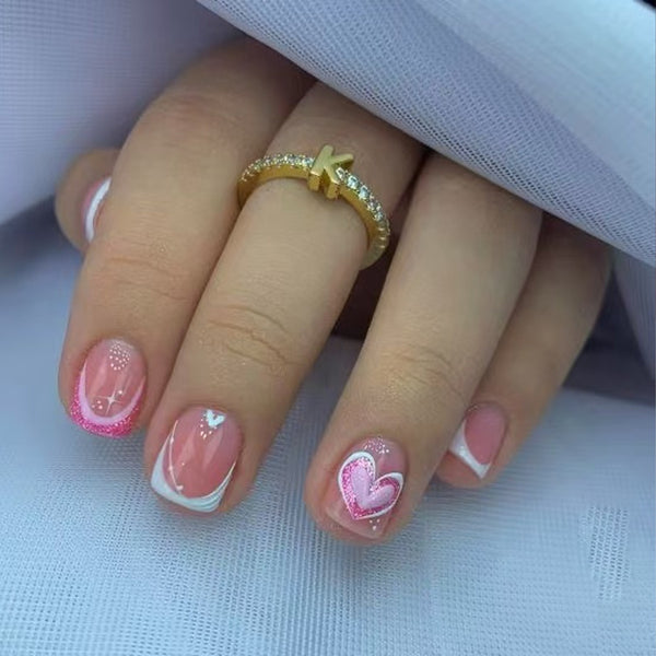 Pink and White French