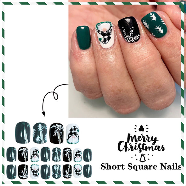 24pcs/Set Press On Nails JB950