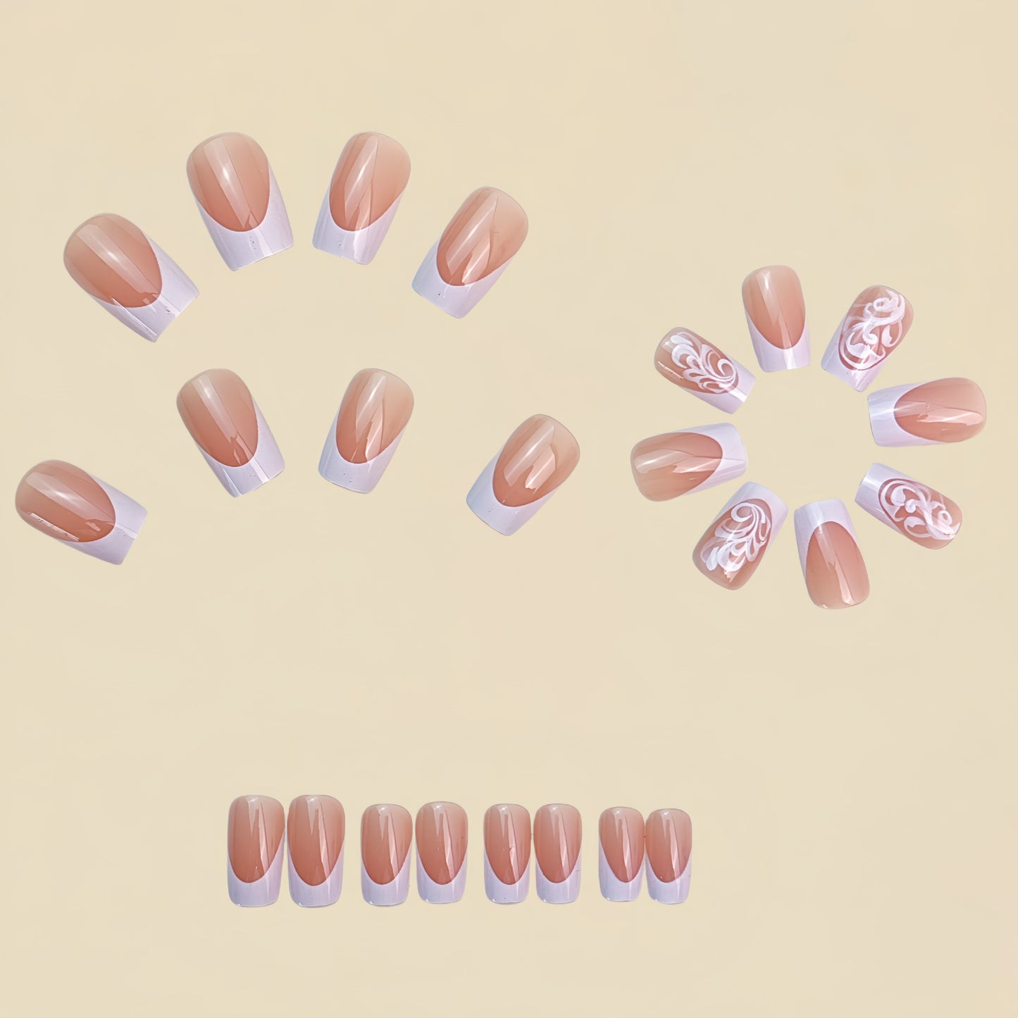 24pcs/Set Press On Nails