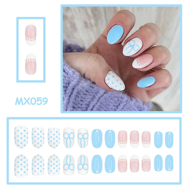 24pcs/Set Press On Nails