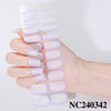 Semicured UV gel nail sticker