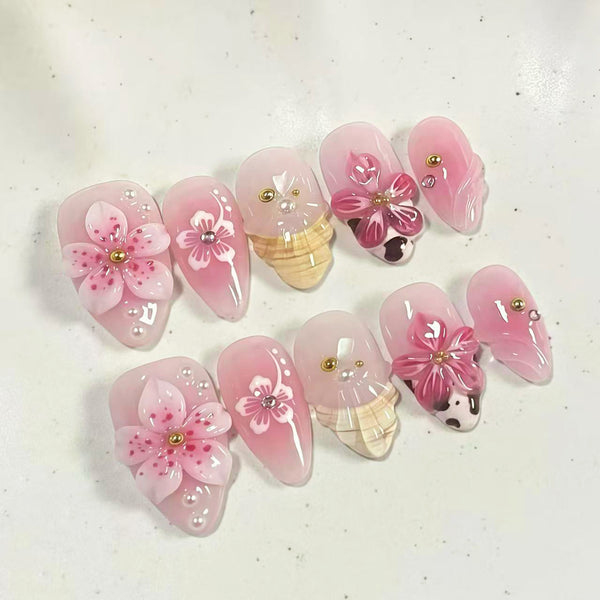 30Pcs Blush pink girl heart