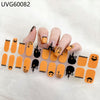 UV gel nail sticker semi-cured