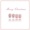 24pcs/Set Press On Nails JB977 pink Christmas tree