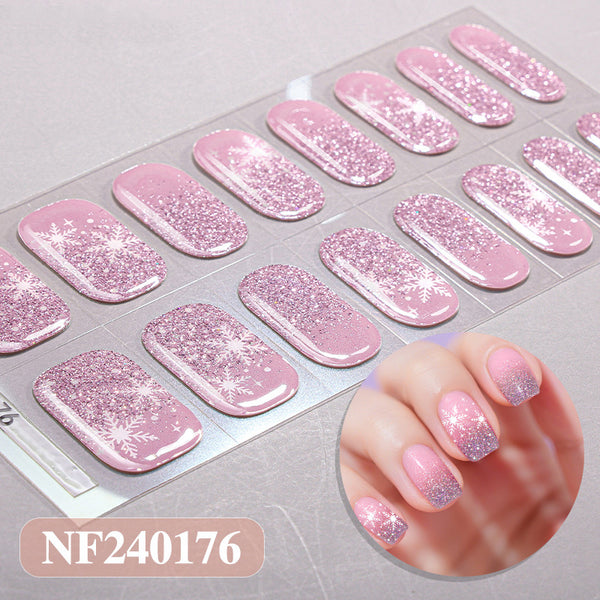 Semicured UV gel nail sticker kit NF240176