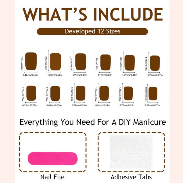 24pcs/Set Press On Nails