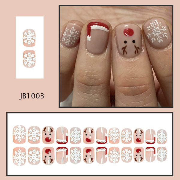24pcs/Set Press On Nails JB1003