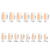 150 pieces seamless matte French fake nail