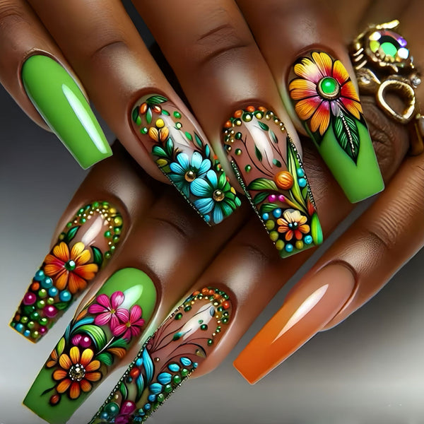 24pcs/Set Press On Nails