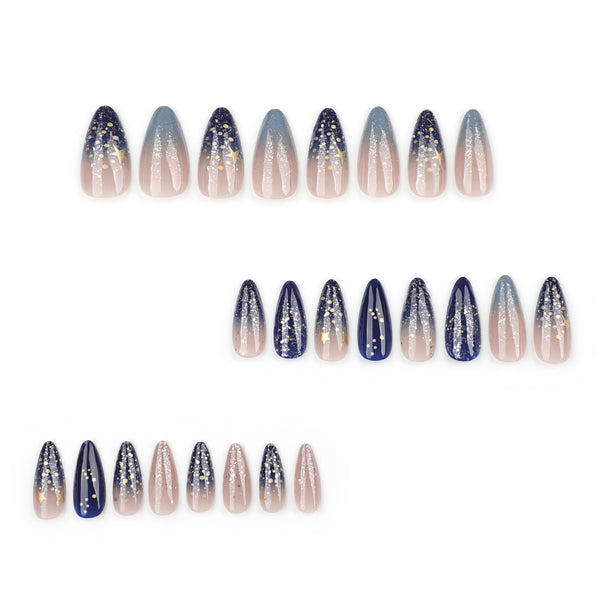 12 Sizes-24 Pcs Press On Nails JP3756