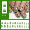 12 Sizes-24 Pcs Press On Nails C818