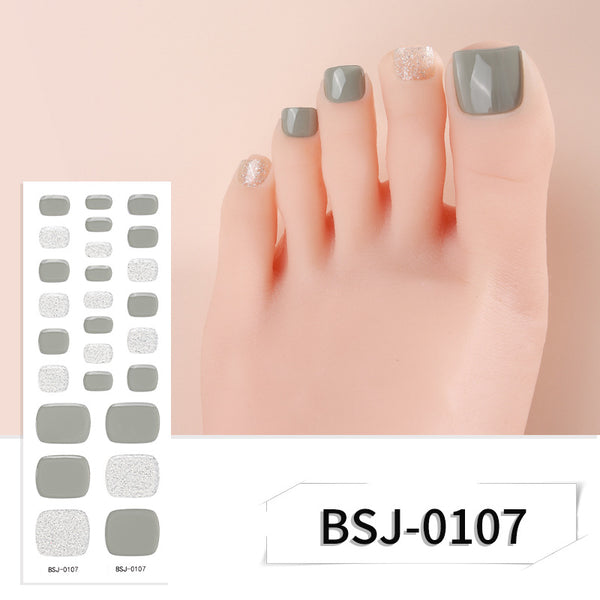 Bandoulières de gel à pédicure