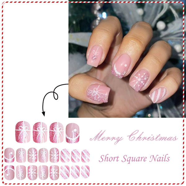 24pcs/Set Press On Nails JB952