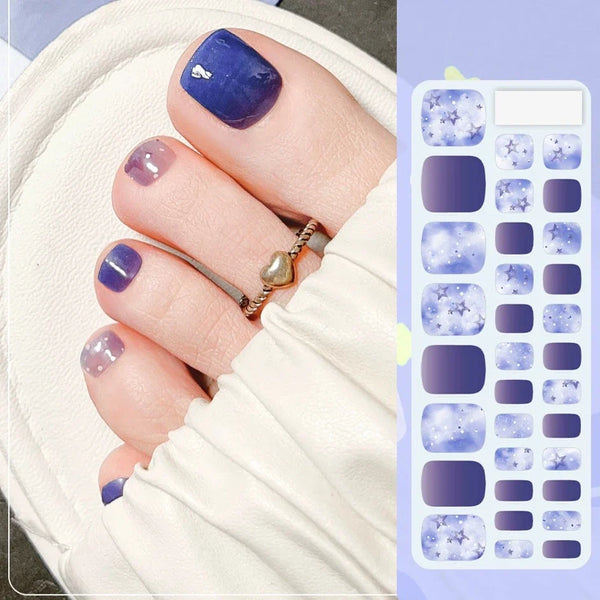 Pedicure gel nail stripes FF015