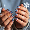 24 pieces of glossy snowflakes