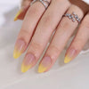 30 pieces of bright yellow ombre