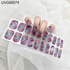 UV gel nail sticker semi-cured