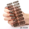 Leopard nail polish film nail sticker
