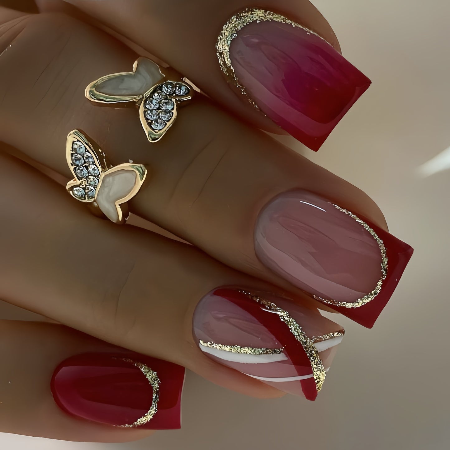 24pcs/Set Press On Nails