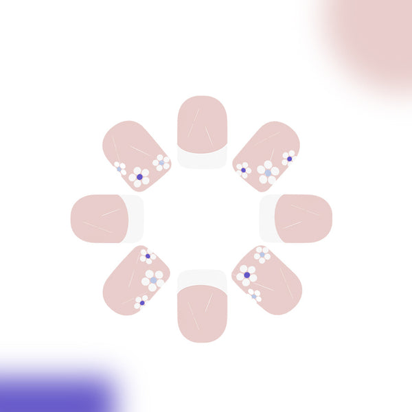Cute flowers press on nail