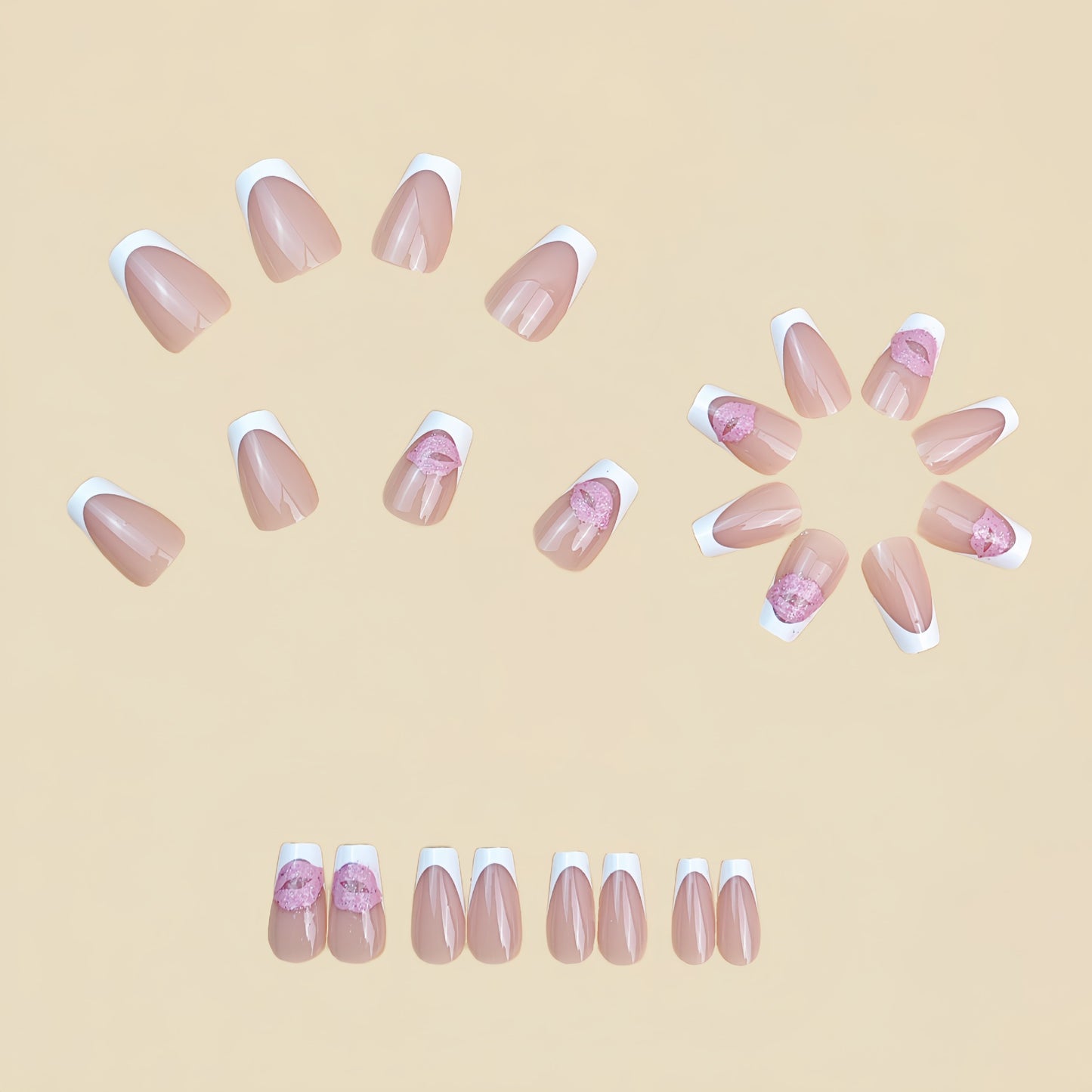24pcs/Set Press On Nails