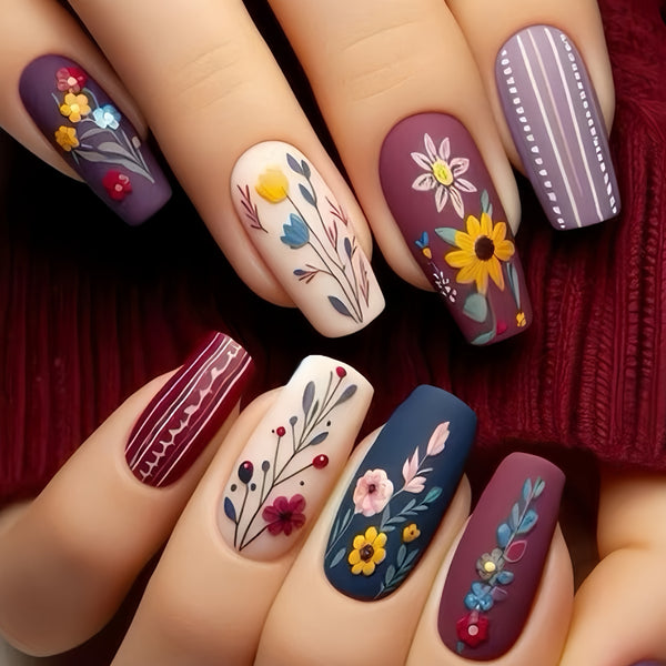 24pcs/Set Press On Nails