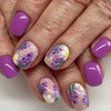 Plaid floral violet frais