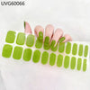 UV gel nail sticker semi-cured