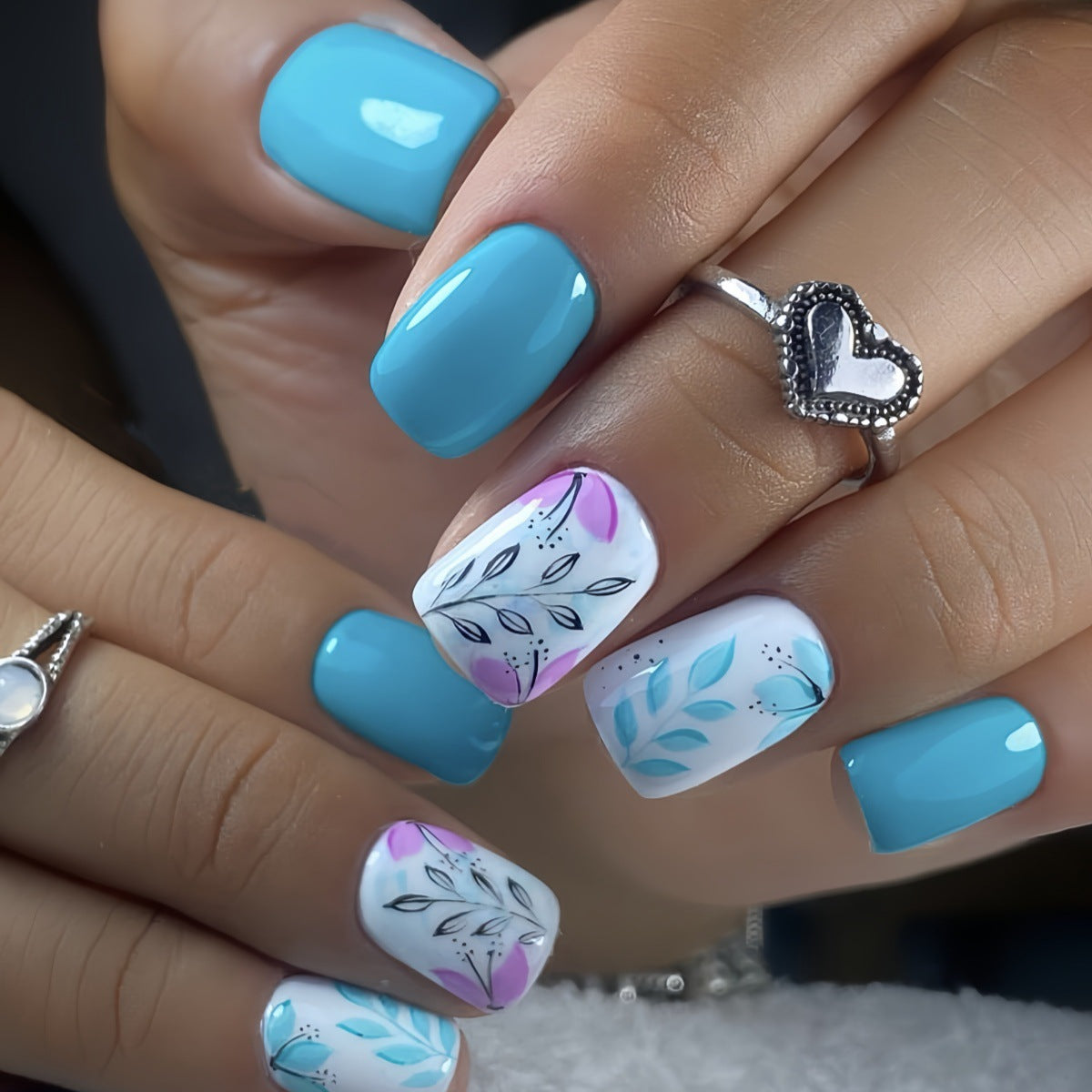 24pcs/Set Press On Nails