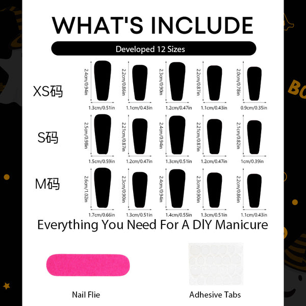 30 Pcs Halloween Press On Nail Hip