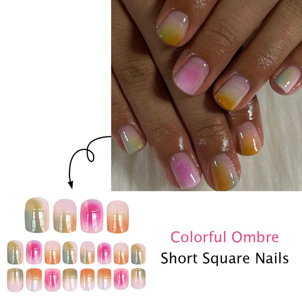 24pcs/Set Press On Nails JB745