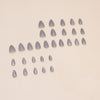 Solid color cat eye gray 30 pieces