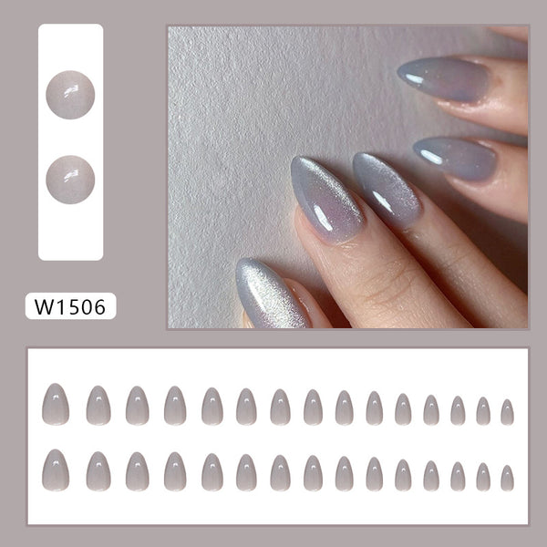 Solid color cat eye gray 30 pieces